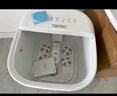 美的（Midea）泡脚桶按摩足浴盆加热自动按摩洗脚盆泡脚盆理疗恒温高深桶中秋礼物生日送男女友ZL305极地白 实拍图
