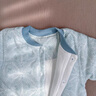 婧麒（JOYNCLEON）婴儿连体衣新生儿衣服秋冬保暖夹棉哈衣满月宝宝内衣纯棉连体衣 大树蓝【优选精梳棉】 90cm 实拍图