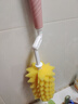 日康（rikang）奶瓶刷杯刷 海绵360度旋转刷 奶瓶奶嘴清洗工具 RK-N6021粉色 实拍图