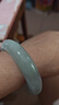 私伊冰种飘绿翡翠玉手镯浅绿年轻款缅甸翡翠（处理）玉镯子飘花手镯礼 56-57号 实拍图