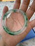 龍隐 飘花玉手镯女款和田玉髓冰种正品翡翠玉石子送妈妈老婆生日礼物 飘花圆镯 圈口 58-59【适合100-110斤】 实拍图