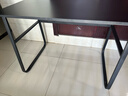 舒客艺家电脑桌台式书桌家用卧室学习桌学生学习桌小户型工作台转角书桌 曜石黑+黑架【100*60】 实拍图