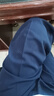 峰皓中老年宽松西裤男士双褶西服裤商务高腰男裤子爸爸西装裤夏季薄款 360#藏蓝 34 码/(2尺7腰围) 实拍图