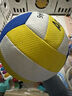 得力（deli）&青少年5号排球学生中考专用训练耐磨胜券柔软高弹排弹机缝排球 实拍图