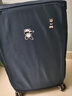 袋鼠（KANGAROO）加厚行李箱保护套牛津布拉杆箱箱套防水耐磨防刮旅行箱托运箱罩 藏青色（行李箱保护套） 24寸 实拍图
