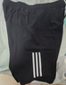 阿迪达斯短裤男夏季透气薄款宽松休闲运动梭织五分裤 黑/白 3CS-BW  XL  实拍图