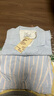 无印良品（MUJI） 女式 无侧缝双层纱织睡衣女士家居服春秋纯棉条纹格纹长袖 女款 浅蓝色条纹 M (上装160/84A下装160/66A) 实拍图