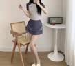 栢启歆分体纯欲泳衣女三件套学生运动少女高级感女孩游泳衣保守高腰温泉 分体纯欲两件套【70-120斤】 均码 实拍图
