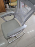 舒客艺家电脑椅办公椅职员网椅会议椅家用靠背休闲椅子弓形学生宿舍学习椅 WE白灰弓形-可后躺【乳胶款】 实拍图
