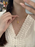 中国黄金（CHINA GOLD）黄金项链女士足金葫芦吊坠转运珠首饰生日礼物送女友老婆 【京速达】足金葫芦吊坠约0.3g*配银链 实拍图