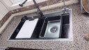 卡琥U8pro集渣304不锈钢水槽大单槽厨房家用左侧排水洗碗槽洗菜盆9050 88×48枪灰【左右下水可选】 实拍图
