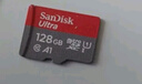 闪迪（SanDisk）128GB TF（MicroSD）内存卡 A1 U1 C10 至尊高速移动版存储卡 读速140MB/s 手机平板游戏机内存卡 实拍图