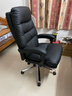 顾全C533家用老板椅舒适久坐办公椅电脑椅可躺工学椅子环保真皮座椅 黑色 超纤皮（160°可躺) 实拍图