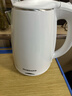 格来德 （Grelide） 电热水壶小功率学生宿舍烧水壶304不锈钢车载电水壶双层防烫热水壶自动断电煮水壶插电加热可烧水 1.2L 白色-600W-1206A1 实拍图