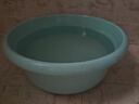 茶花塑料洗脸盆家用洗衣盆洗脚盆加深加厚学生宿舍面盆盆子旅行塑料盆 中号淡蓝色 36cm 实拍图