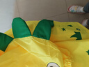 牧萌儿童雨衣男女童幼儿园小童小孩宝宝全身雨披 黄色萌趣恐龙 XL 实拍图
