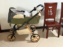 唯乐宝鲸灵婴儿推车可坐可躺婴儿车0-3-6岁用新生儿避震双向轻便高景观 【三代】摩卡绿+睡篮+遮阳+脚套 实拍图