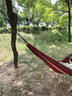 风栖远野户外吊床秋千双人500斤防侧翻月牙棒瑜伽吊床挂树露营室内荡椅 红特价190*80CM【不防侧翻】 送收纳袋+加粗工业绑绳 实拍图