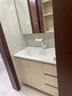 顾家家居（KUKA）落地浴室柜陶瓷一体盆洗脸手盆柜组合洗手台卫浴柜洗漱台G-06204 90cm奶油风|美妆镜柜 实拍图