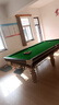 （大理石包安装）台球桌标准中式八球俱乐部台球厅大理石家用黑八 8尺 木库高配4.0花岗石 实拍图