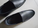 红蜻蜓休闲鞋男秋冬透气软底商务一脚蹬男士休闲鞋皮鞋WTA7423黑色39 实拍图