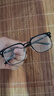 鲸逐痞帅斯文半框近视眼镜理工男学生防蓝光黑武士大框平光镜可配度数 磨砂黑 定制1.56左右200度 实拍图