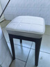 树浩家用可叠放凳子加厚软包简约餐椅塑料椅子轻奢高级餐桌椅客厅高凳 米白色皮革【聚丙烯凳腿/软包】 实拍图