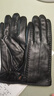 开妮特 KENNITER真羊皮手套女秋冬加绒保暖触屏开车机车骑行骑车防寒防风女士手套 真皮长成花 S 实拍图