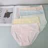 俞兆林女士内裤女士纯棉10A抗菌全棉裆无痕透气大码中腰少女生三角短裤 粉色+浅肤+蓝色+浅绿【4条装】 L 【建议体重100-120斤】 实拍图