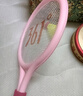 361°儿童羽毛球拍大头排耐用型球拍3-12岁儿童玩具礼物套装 樱花粉 实拍图