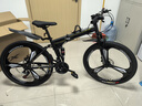 凤凰（Phoenix） 凤凰自行车可折叠山地车路虎男士成年人变速女式越野公路单车 三刀消黑/折叠双避震/全竞速轴承 27.5寸24速【参考：168-198cm】 实拍图