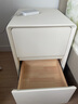 米客米家极窄床头柜小型简约现代卧室夹缝实木窄柜迷你床边置物架简易柜子 奶白色【升级加厚实木】 35x40x47cm 整装发货  送货入户 实拍图