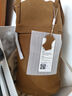 裘真慵懒遇水桶包女腋下单肩包复古通勤包头层植鞣牛皮包包 大象灰-中号 实拍图