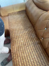 李记花果山沙发垫夏季凉垫麻将凉席沙发坐垫麻将块凉席竹席防滑垫贵妃可定制 牛筋边碳化色【双牛筋+无底布】 55*220cm 实拍图