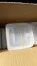 HDHE双耳300mL400mL留样盒食品留样盒餐厅酒店单位学校幼儿园厨房 3代400mL单盒透明版-送20张标签 实拍图