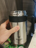 保温杯男士大容量带手柄商务泡茶杯316不锈钢茶水分离水办公杯子 钢本色700ml【长效保温】 实拍图