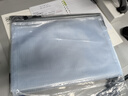 金得利10个A4塑料网格合同透明文件袋拉链档案袋资料袋子学生试卷收纳袋手提袋办公用品文具灰色FB8030 实拍图