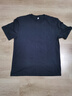 重磅纯棉短袖t恤男高档纯色印花休闲基础款内搭半袖打底衫 暮蓝 XL  140-155斤 实拍图