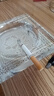 贝鲁斯水晶玻璃烟灰缸创意个性大号玻璃烟灰缸办公室酒店客厅摆件印字标 透明13厘米（小号） 实拍图