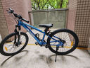 喜德盛（xds）小王子青少年铝合金山地自行车禧玛诺7速24英寸9-15岁学生单车童 蓝/银24寸|建议身高135-155 禧玛诺7速 实拍图