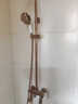 德国全铜卫生间冷热增压家用浴缸简易欧式法式复古淋浴花洒套装 玫瑰金复古花洒 实拍图