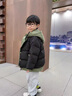 G.duck小黄鸭童装男童羽绒棉服冬季儿童外套冬装加厚假两件棉衣男孩棉袄 黑色【假两件】 高品质羽绒棉 150 建议140-150cm11-12岁cm 实拍图