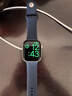 Apple/苹果 Watch Series 10 智能手表GPS+蜂窝款46毫米银色铝金属表壳丹宁色运动型表带M/L MWYG3CH/B 实拍图