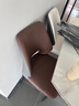 PEOY意式轻奢餐椅网红餐厅现代简约软靠背休闲高级感椅子家用 [焦糖色]优质皮革+加粗碳素钢腿 实拍图