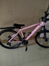 凤凰（Phoenix） 上海凤凰山地自行车成人男士女式学生变速宽胎越野赛车公路单车 铝架辐条轮粉【省力全轴承】 26寸24速【参考:158-188cm】 实拍图