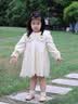 G.duck小黄鸭童装女童连衣裙春秋装2026新款儿童裙子洋气女孩宝宝公主裙 奶茶裙 90 建议1~2岁【 80-90cm】cm 实拍图