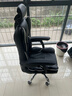 科幻猩电竞椅电脑游戏椅舒服久坐家用椅子办公椅可躺可升降椅座椅躺椅 超纤皮-黑色+头枕+脚踏+海绵坐垫-钢制脚 滑轨扶手 实拍图