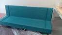骁诺沙发客厅折叠沙发床两用小户型简易出租房布艺沙发卧室懒人沙发 湖蓝色【加宽加厚海绵】 2.0米四人位+俩抱枕 实拍图