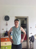 男士运动背心男夏季外穿跑步健身衣服速干坎肩汗衫冰丝无袖t恤男 网眼背心【绿色】 3XL (180) 140-150斤 实拍图