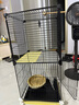 宠趣汇龙猫松鼠笼子柜笼超大号多层加密家用大别墅花枝鼠密袋鼬专用笼子 无轮2层【37_37_78】 升级款【草窝+饮水器+基础款】 实拍图